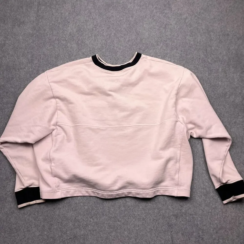 nike sportswear archive sweatshirt pink cropped swoosh large‎